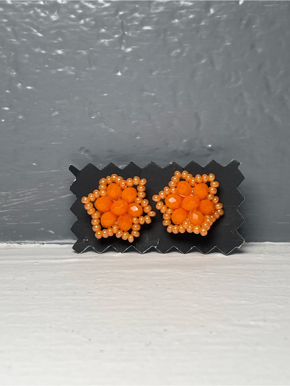 Huichol Beaded Stud Star Earrings